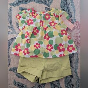 Gymboree Spring Smiles Top And Short Set